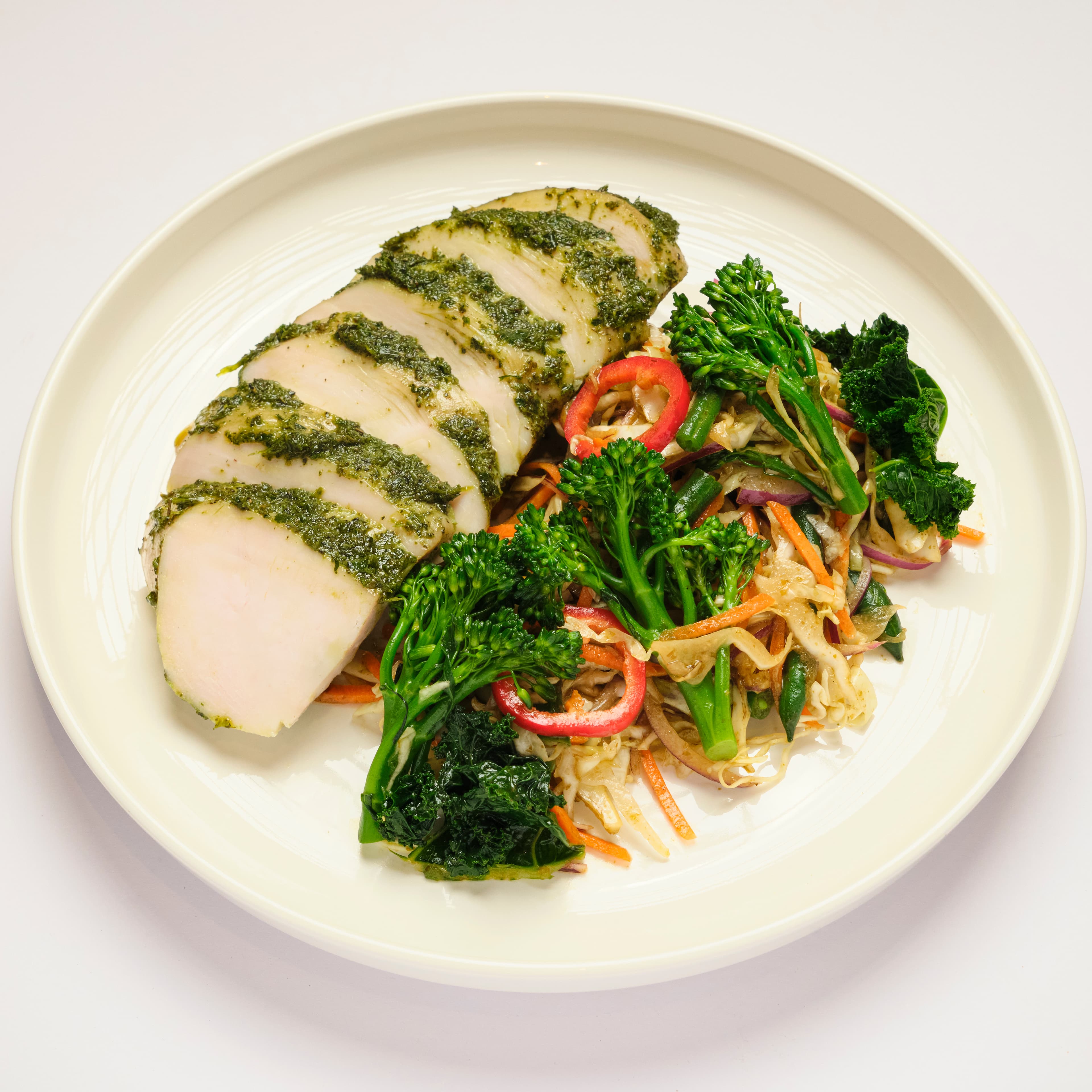 Fresh herb with Pocket salad