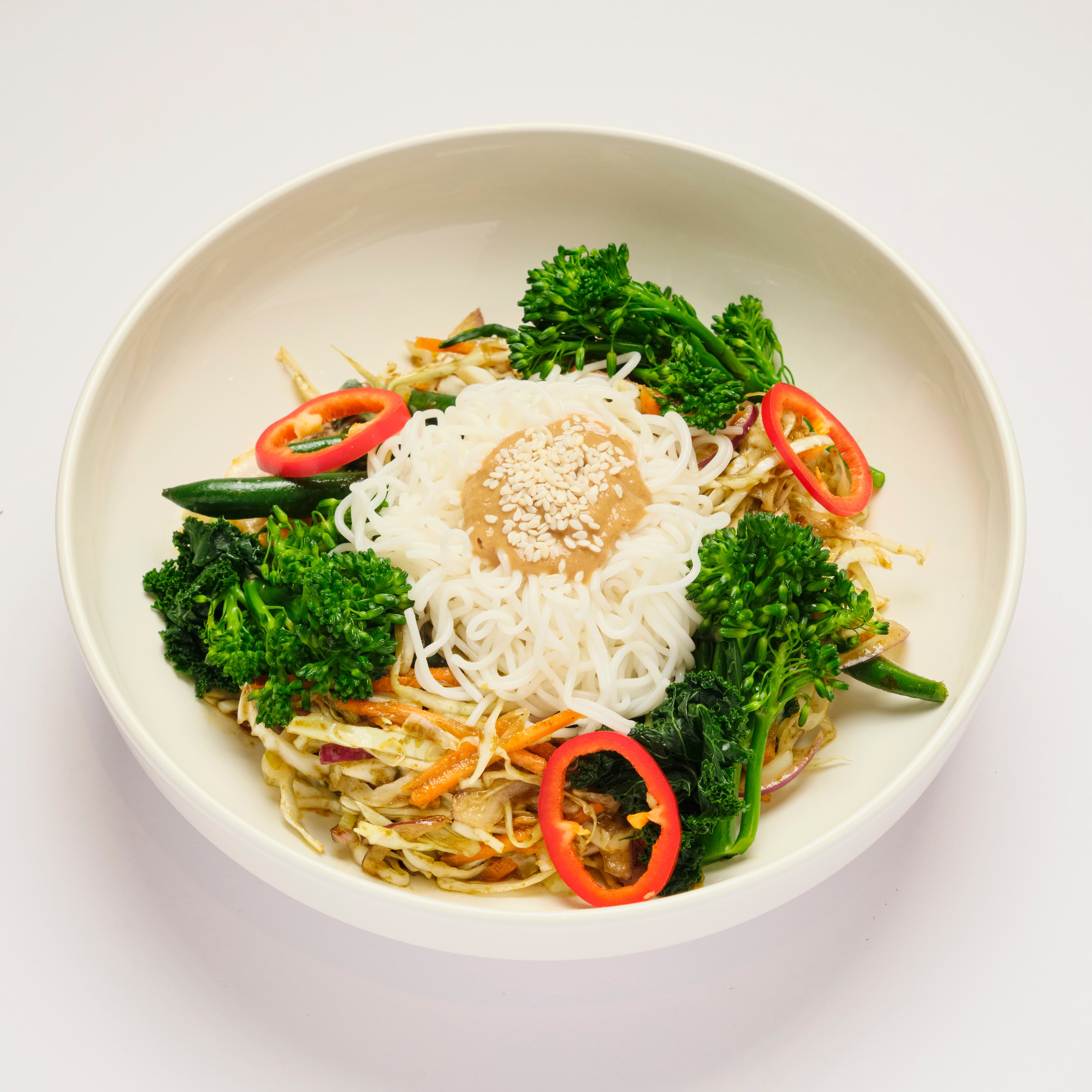 Tofu-noodle salad