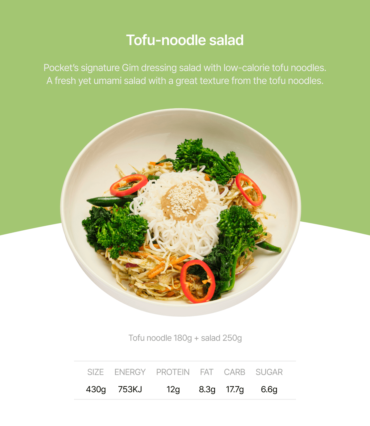 Tofu-noodle salad detail 1