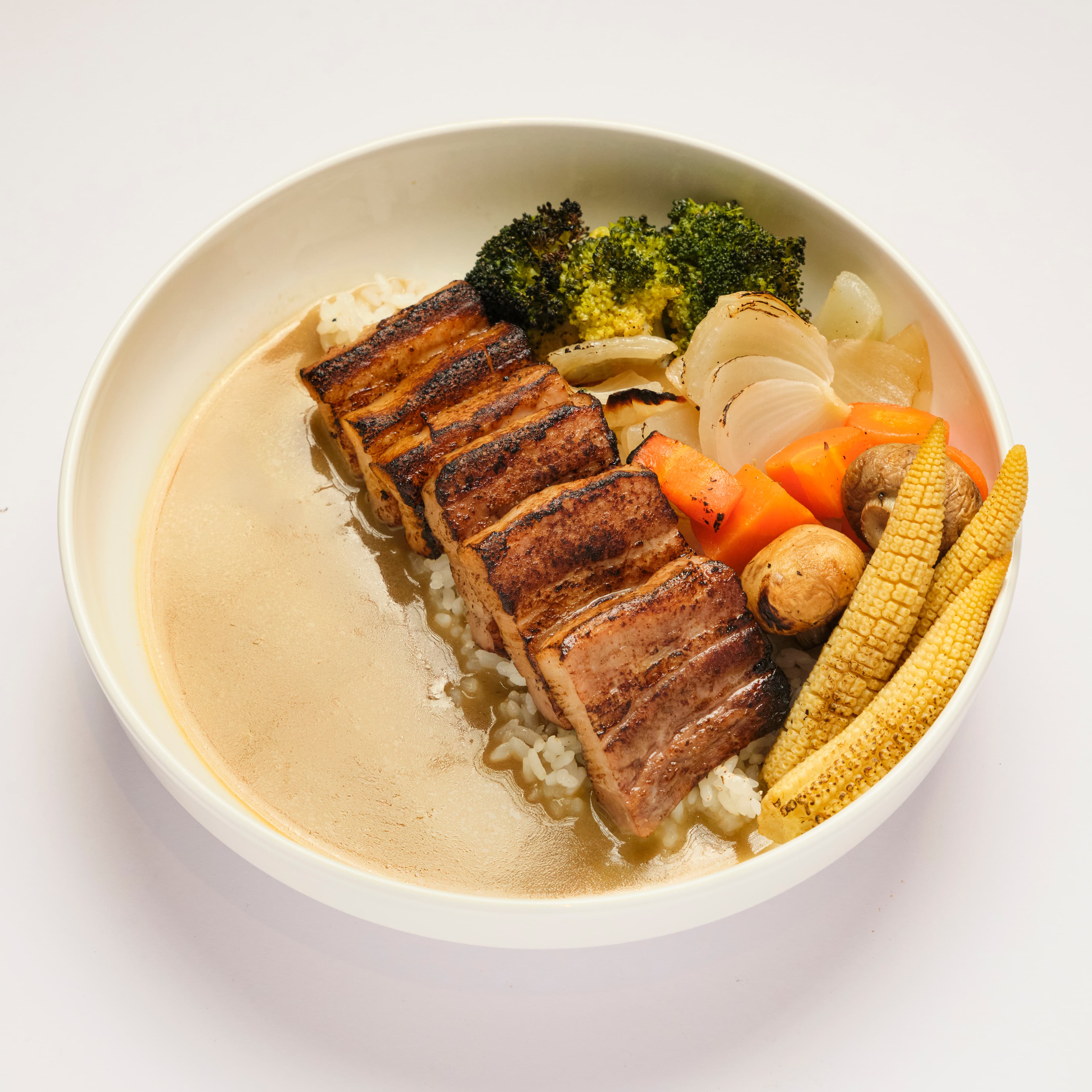 Pork belly & green curry