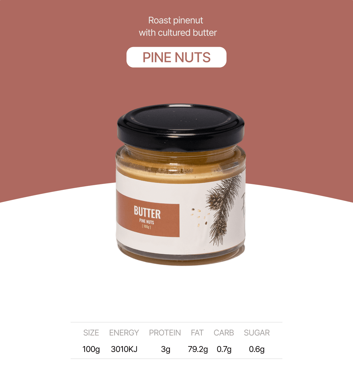 Pine nuts butter detail 1