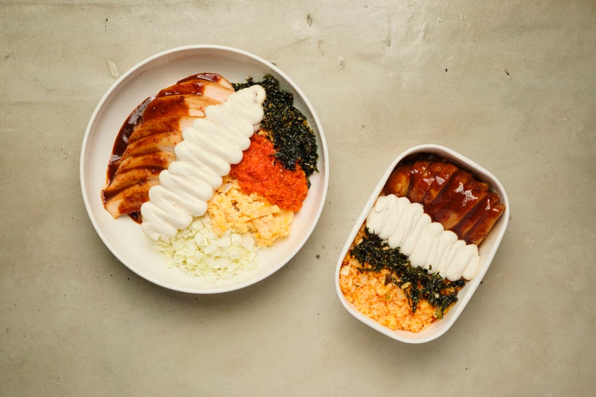 Soy milk mayo rice detail 2