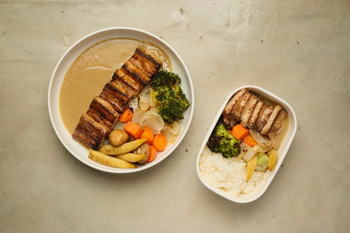 Pork belly & green curry detail 2