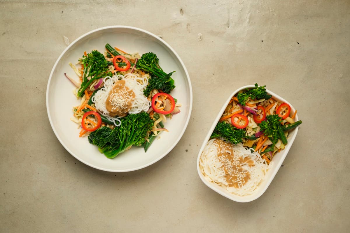 Tofu-noodle salad detail 2