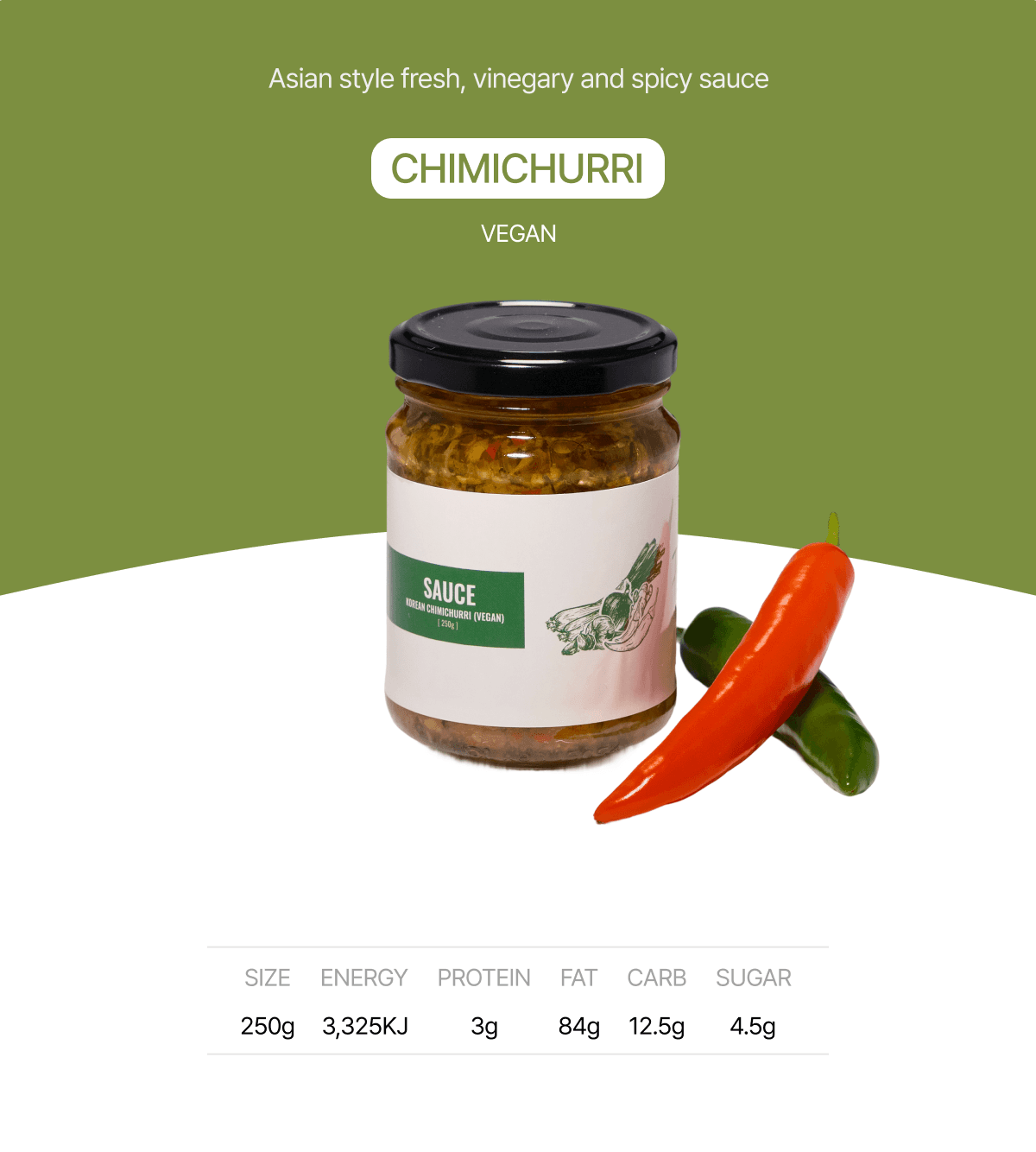 Korean chimichurri (vegan) detail 1